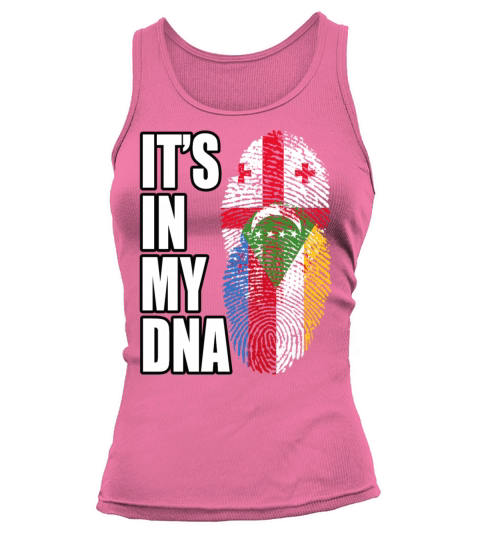 Georgian And Comoran Mix Heritage DNA Flag Tank top Woman