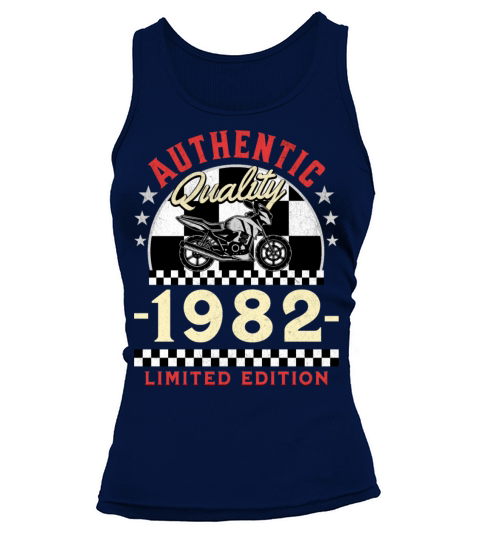 Happy 40th Birthday Biker 40 Years Old Vintage Tank top Woman