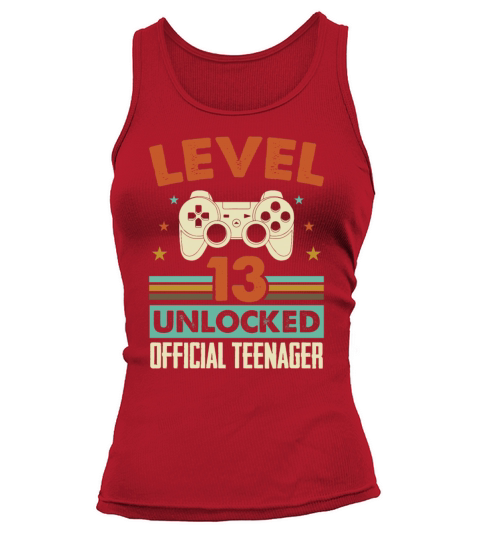 Level 13 Unlocked Official Teenager 13th Birthday Tank top Woman