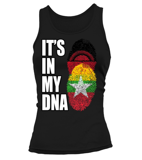 Malawian And Burmese Mix Heritage DNA Flag Tank top Woman