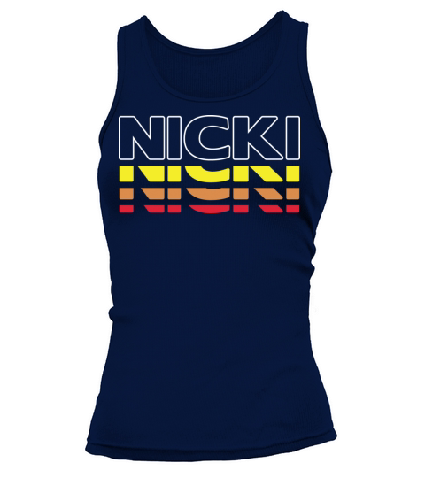 Nicki First Name Funny Vintage Sunset Nicki Tank top Woman