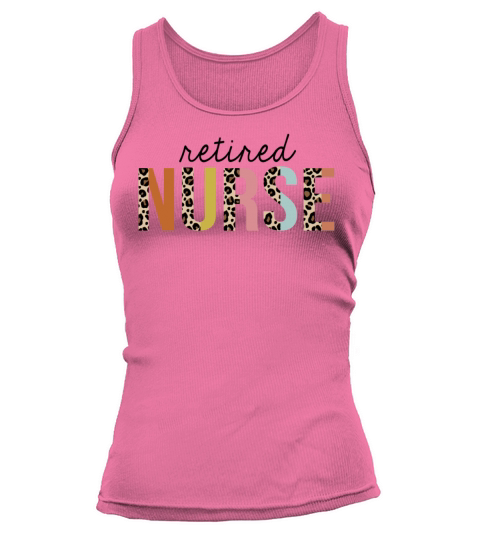 Retired Nurse Leopard Print Registered RN Nursing Tank top Woman