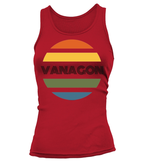 Retro Colored Typographic Design Tank top Woman