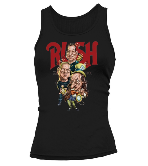 Rush Band Caricature Clockwork Angels Version Tank top Woman