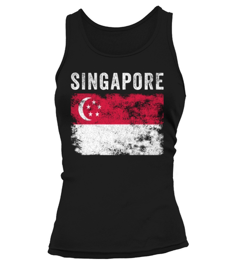 Singapore Flag Vintage Singaporean Flag Tank top Woman