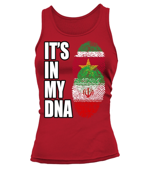 Surinamese And Iranian Vintage Heritage DNA Flag Tank top Woman