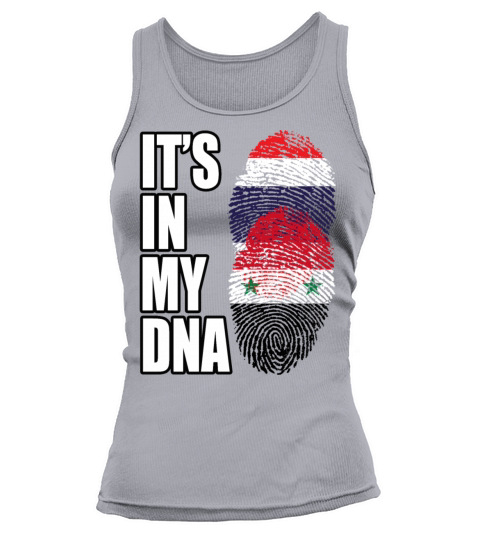 Thai And Syrian Vintage Heritage DNA Flag Tank top Woman