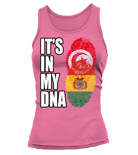 Tunisian And Bolivian Mix Heritage DNA Flag Tank top Woman
