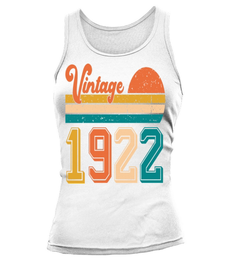 Vintage 1922 birthday gift Tank top Woman