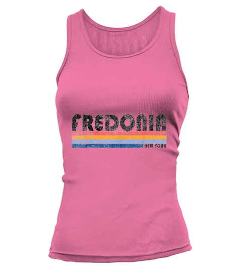 Vintage 1980s Style Fredonia New York T Shirt Tank top Woman