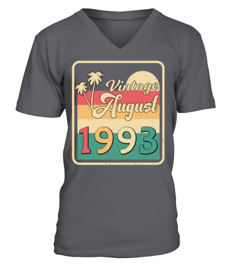 1993 August Vintage V-Neck T-shirt