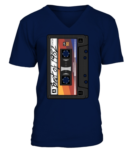 Best Of 1982 Mixtape Cassette Music Mix 80s Party V-Neck T-shirt