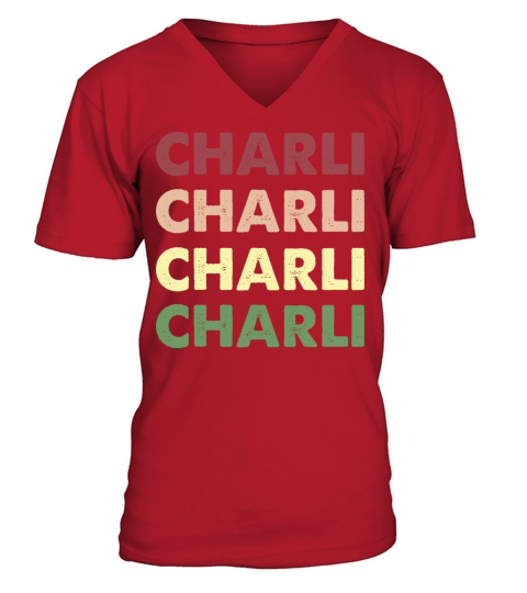 Charli Shirt - Funny Personalized Name Charli V-Neck T-shirt