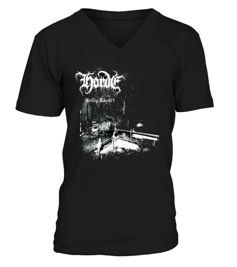 Horde Hellig Usvart Black Metal Christian Unblack T-Shirt V-Neck T-shirt