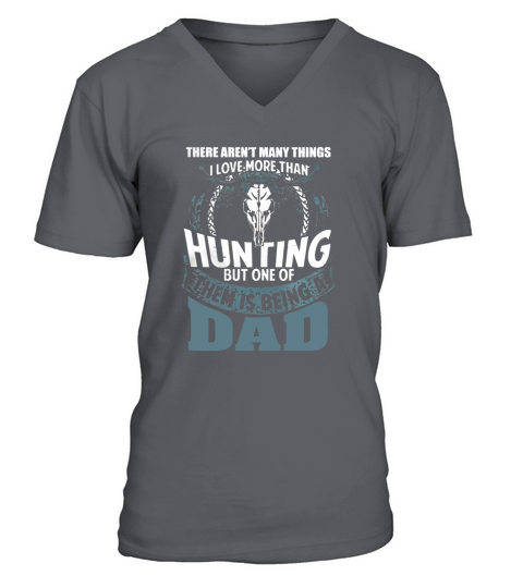 HUNTING DAD T SHIRT FUNNY FATHERS DAY GIFT V-Neck T-shirt