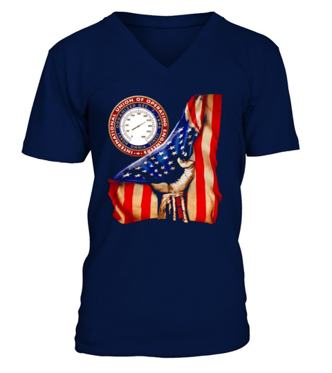 International Union of Operating Engineers American flag shirt V-Neck T-shirt