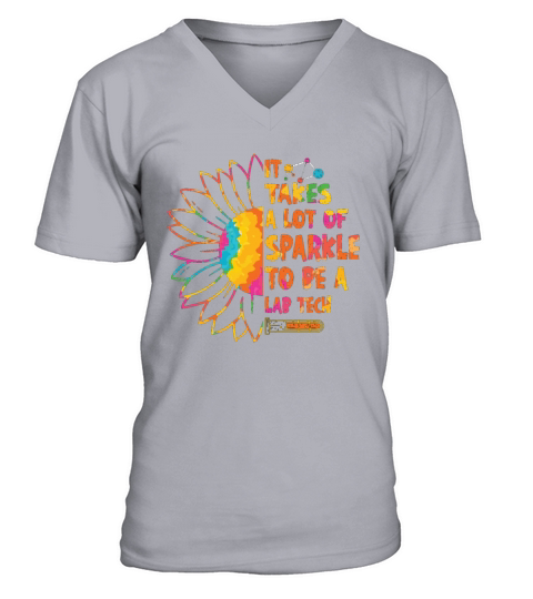 It Takes A Lot Of Sparkle Laboratory Technician V-Neck T-shirt