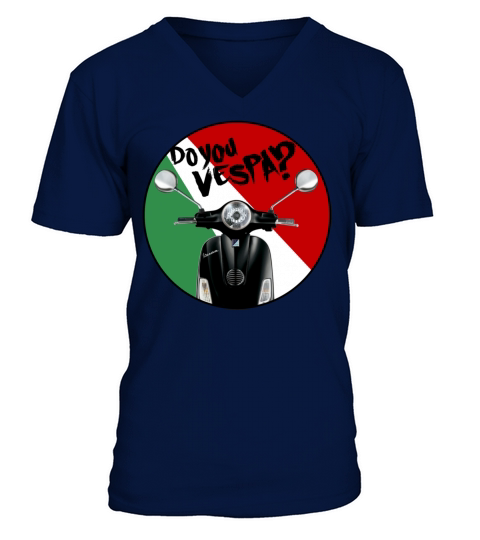 ITALIA VESPA SCOOTER T SHIRT V-Neck T-shirt