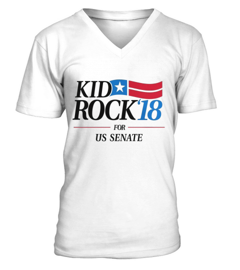 Kid Rock for US Senate V-Neck T-shirt