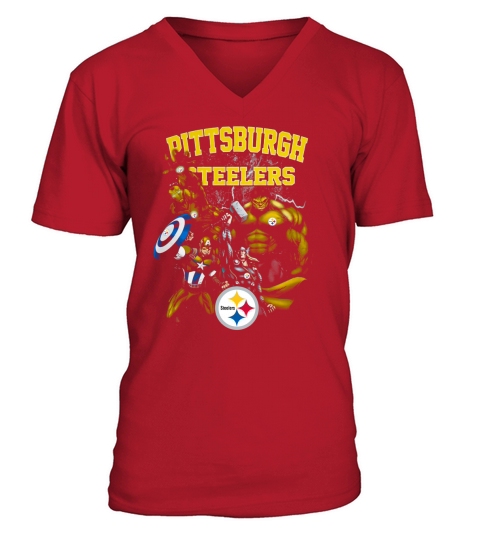 Pittsburgh Steelers V-Neck T-shirt