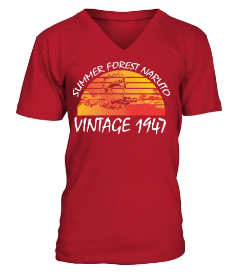 Summer Forest Vintage 1947 V-Neck T-shirt