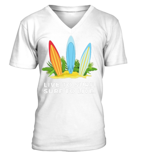 Surfing V-Neck T-shirt