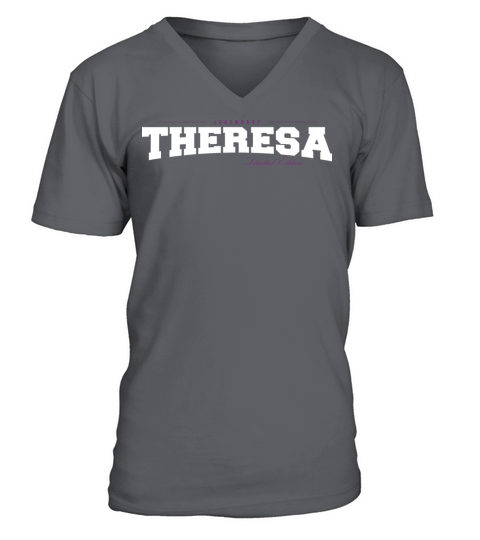 Theresa Name Limited Edition Funny Retro Vintage V-Neck T-shirt