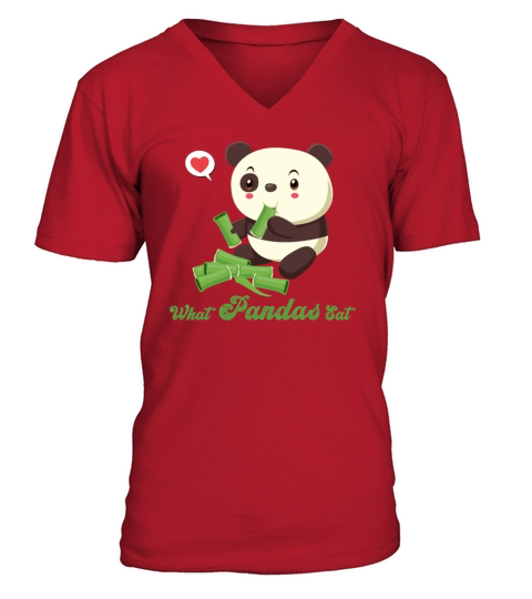 What Pandans Eat V-Neck T-shirt