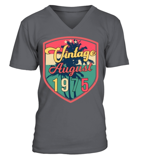 Year Of Construction 1975 In August V-Neck T-shirt