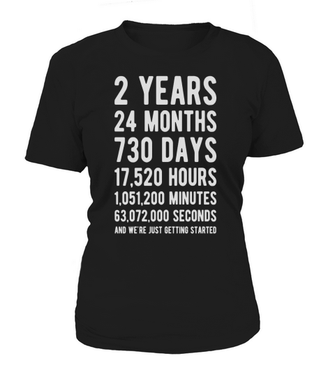 2nd Anniversary Gift T Shirt Two Year Marriage Tee Women's T-Shirt