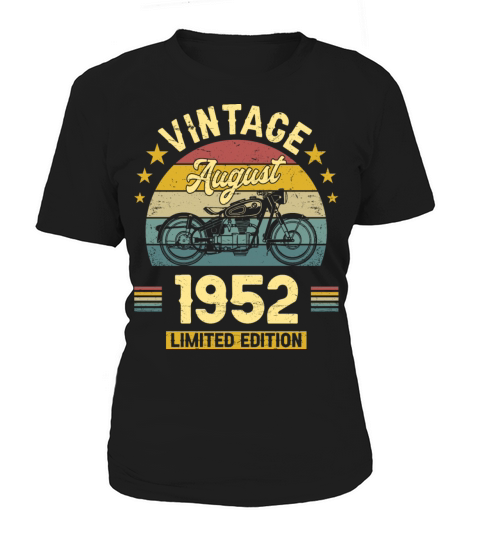 August 1952 70 Years Old Vintage 70th Birthday Women's T-Shirt