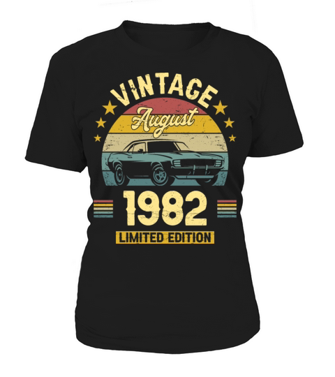 August 1982 40 Years Old Vintage 40th Birthday Women's T-Shirt