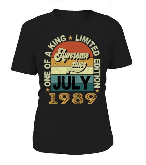Awesome Since July 1989 33 Years Old 33th Birthday Women's T-Shirt
