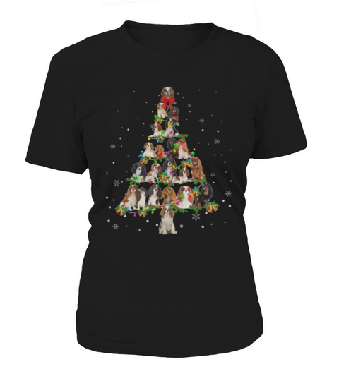 Cavalier King Charles Spaniel Christmas Tree shirt Women's T-Shirt