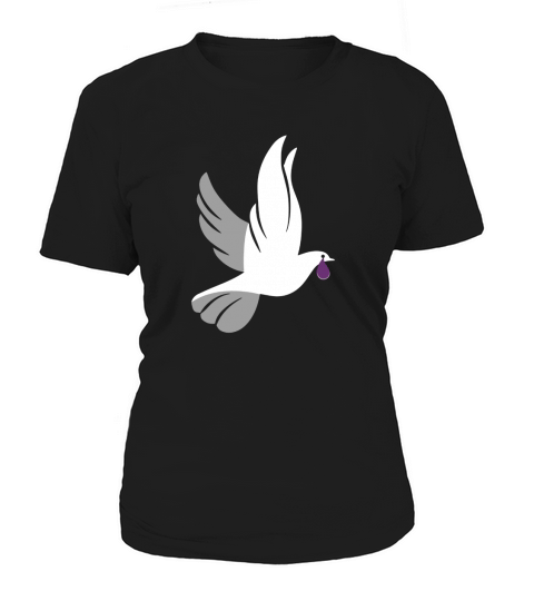 Dove Shedding a Purple Tear T Shirt Women's T-Shirt