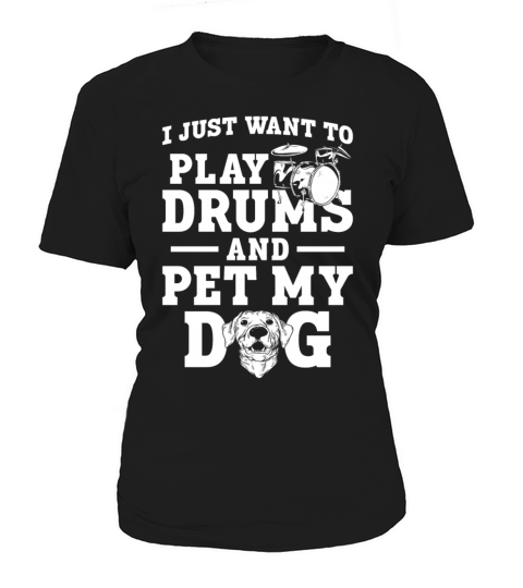 Drummer Drum Set Dog Vintage I Women's T-Shirt