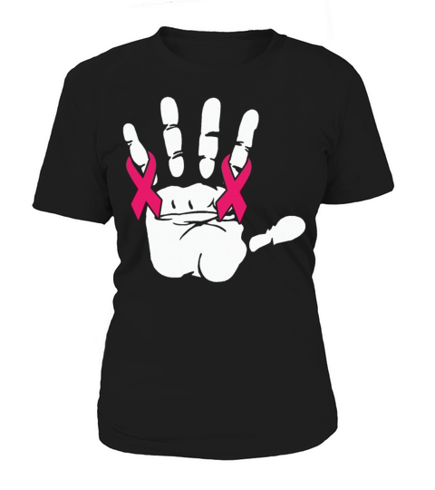 Hands Support Breast Cancer Ribbon Wear Pink Women's T-Shirt