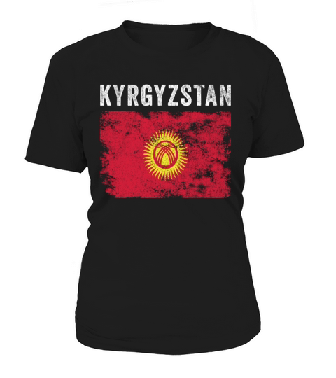 Kyrgyzstan Flag Vintage Kyrgyzstani Flag Women's T-Shirt