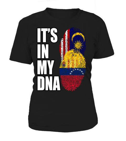 Malaysian And Venezuelan Mix Heritage DNA Flag Women's T-Shirt