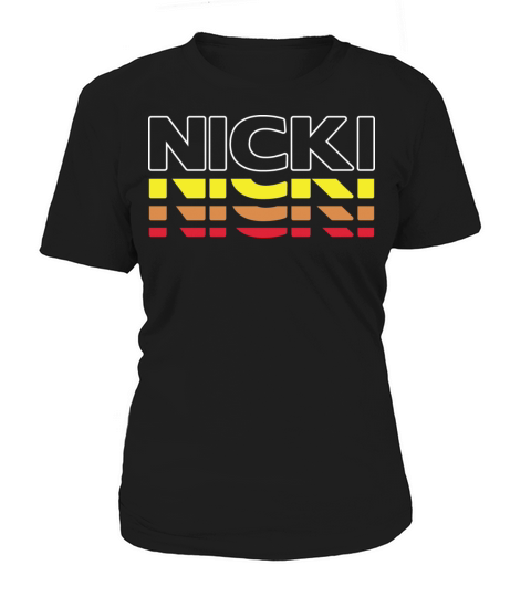 Nicki First Name Funny Vintage Sunset Nicki Women's T-Shirt