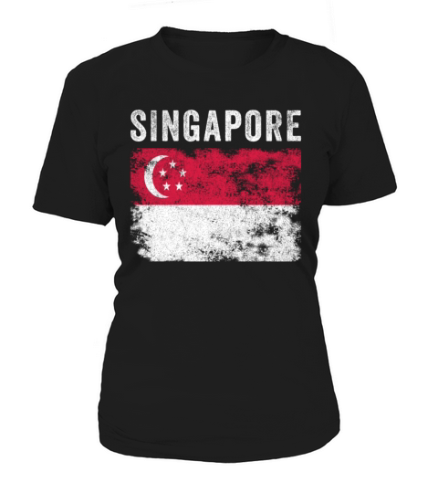 Singapore Flag Vintage Singaporean Flag Women's T-Shirt