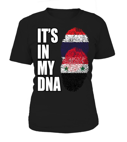 Thai And Syrian Vintage Heritage DNA Flag Women's T-Shirt