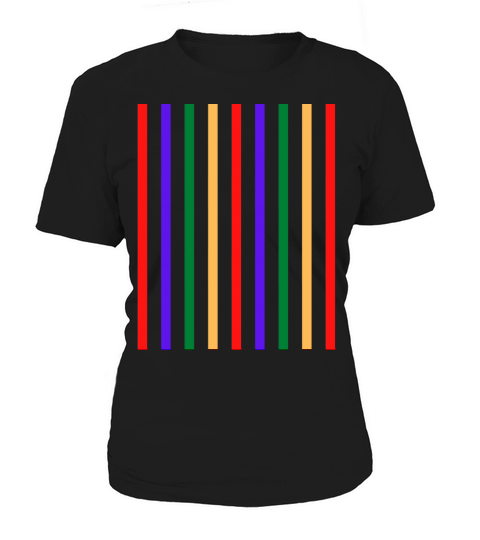 Vertical Rainbow Colors Stripes Women's T-Shirt