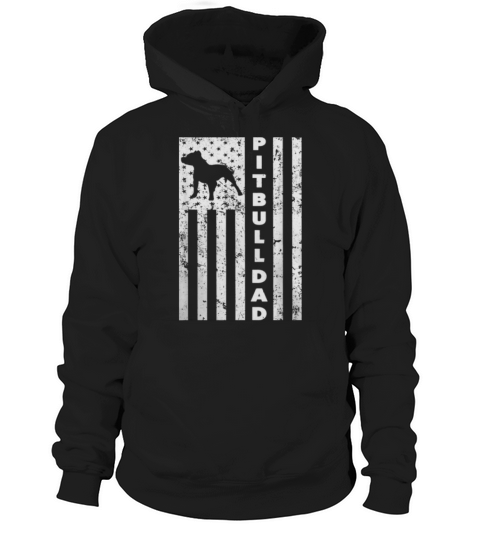 American Pitbull Dad Us Flag shirt Hoodie Unisex