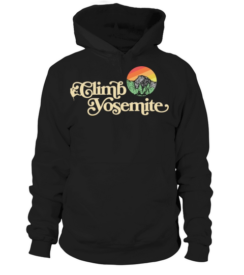 Climb Yosemite Vintage Style Climbing Hoodie Unisex