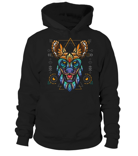 Colorful African Wild Dog Hoodie Unisex
