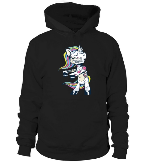 Funny Zombie Unicorn Dancing Hoodie Unisex