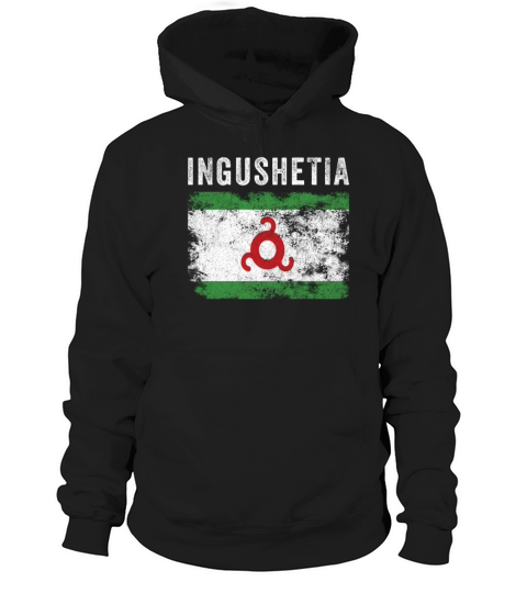 Ingushetia Flag Distressed - Ingush Flag Hoodie Unisex