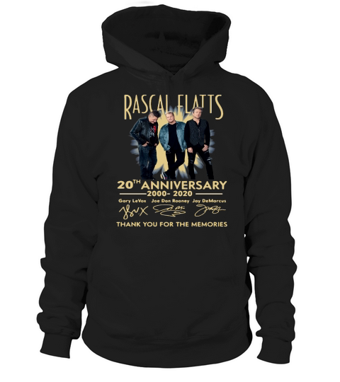 Rascal Flatts Band 20th Anniversary 2000-2020 Signature shirt Hoodie Unisex