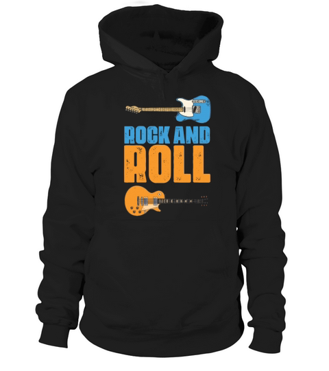 Retro Guitars Rock Band Musician Guitar Player Hoodie Unisex